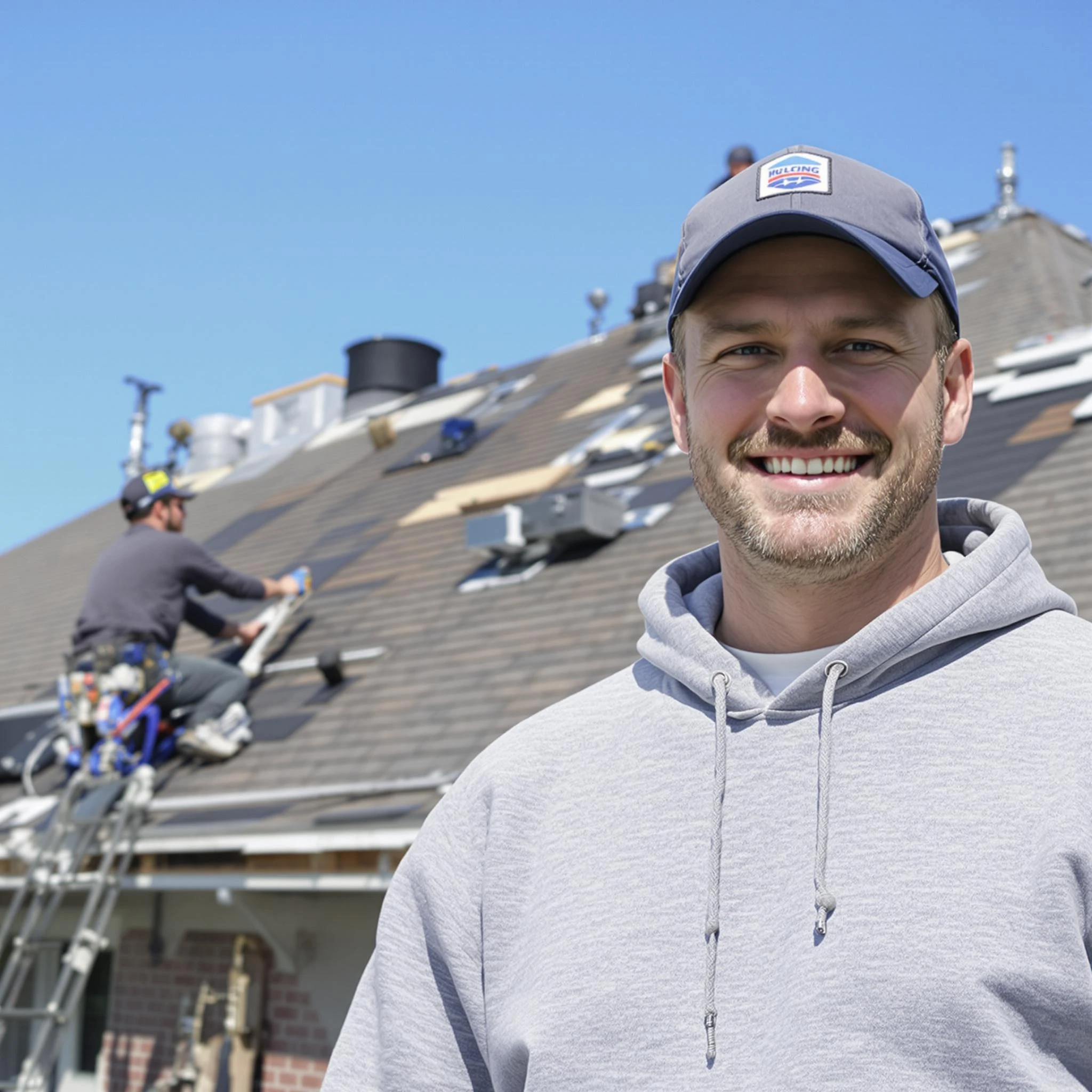 The North Olmsted Roofing Company team.