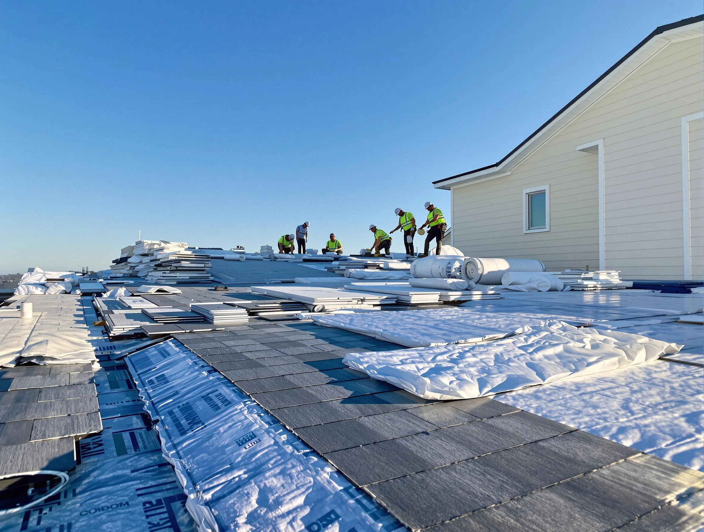 Finished roof installation project by North Olmsted Roofing Company in North Olmsted, OH